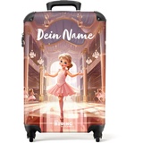 NoBoringSuitcases.com® Kinderkoffer Mädchen - Koffer Kinder Mädchen - Prinzessin - Kinder Koffer Madchen - Trolley - Kinder Trolley Mädchen - 55x40x20 - Fotokoffer - Personalisiert