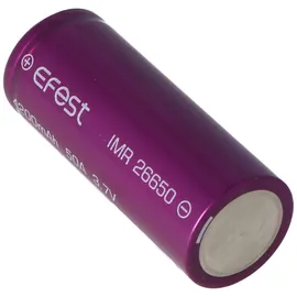 EFEST Purple IMR26650 mit 4200mAh, 3,7V, Li-Ion-Akku (High Drain)