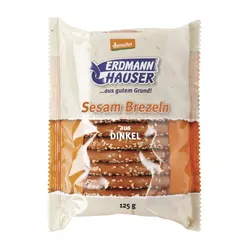 Erdmannhauser Dinkelbrezel groß mit Sesam demeter