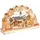 Brubaker 3D Lichterbogen - LED Schwibbogen - Großes Weihnachtsdorf 2025 - Weihnachtsbeleuchtung aus Holz Natur - 27 x 45 x 12 cm - Handbemalte Figuren