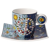 Denoël Espressotasse James Rizzi Give Peace a Chance - Pop Art