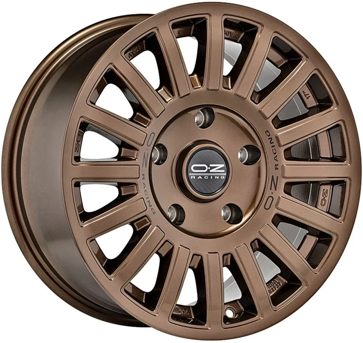 OZ RALLY RAID gloss bronze + black lettering 8.5Jx18 6x139.7 ET25