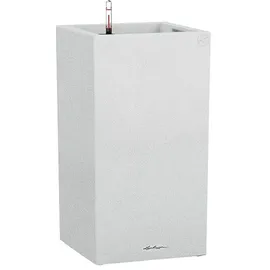 LECHUZA Canto Stone high 30 Komplettset 30 x 30 x 56 cm quarzweiß