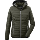 G.I.G.A. DX Damen Steppjacke/Casual Funktionsjacke in Daunenoptik mit abzippbarer Kapuze Uyaka, oliv, 38, 28041-000