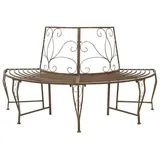 vidaXL Baumbank 160 x 80 x 89 cm Antikbraun