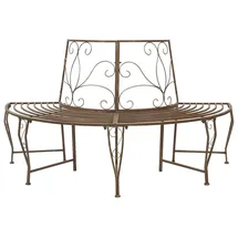 vidaXL Baumbank 160 x 80 x 89 cm Antikbraun