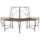 vidaXL Baumbank 160 x 80 x 89 cm Antikbraun