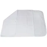Medi-Inn Bettschutzauflage waschbar 90 cm x 85 cm weiß 3-lagig mit Flügel / 1 Stück