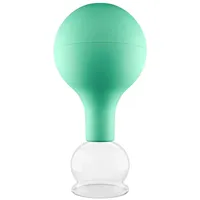 PULOX Schröpfglas aus Echtglas grün 32mm 1 St