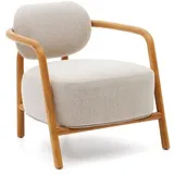 Kave Home Sessel Melqui Stoff 78 x 113 x 93 cm Beige