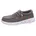 Leinenschuh Grau 45