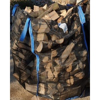 Premium MIDI Holzbag BigBag für Brennholz Kaminholz Brennholzsack Netz Big Bag 80 * 80 * 80cm (ohne Holz) 10 Stück