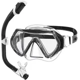 Findway Taucherbrille Kinder,Schwimmbrille Kinder Schnorchelmaske für Jungen Mädchen Jugendliche,Tauchmaske mit Nasenabdeckung 180°Panorama HD Anti Nebel Anti-Leck Taucherbrille für Kinder 4-16 Jahre