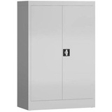 ClassiX Stahlschrank X-530290 lichtgrau 80,0 x 38,0 x 120,0 cm, aufgebaut