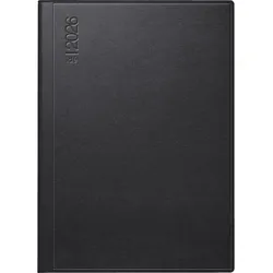 Rido Taschenkalender Perfect/Technik I 10x14cm 1 Woche/2 Seiten Kunstleder schwarz 2026