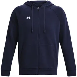 Under Armour Rival Fleece Kapuzenjacke Herren 410 midnight navy/white M