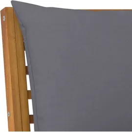 vidaXL Garten-Lounge-Set 4-tlg. grau