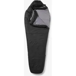 Schlafsack Polyester Trekking - MT500 5 °C schwarz rauchschwarz S