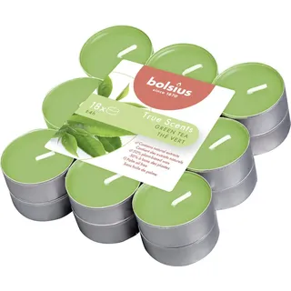 Bolsius Duftteelichter True Freshness Morgenfrische - 3,8 cm, 18er Pack Teelichter