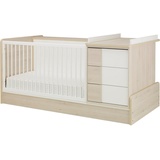 Galipette Babymöbel-Set »Sasha«, (5 St.), bestehend aus Bett, Regal, Kommode, Schreibtisch & Ablage, ws/kief gebl, , 42907339-0