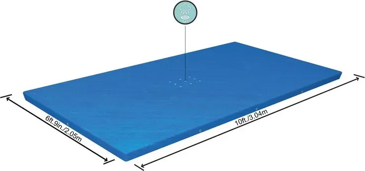 Bestway Rechteckige Poolabdeckung 9'10