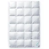 Aura® Daunendecke 135 x 200 cm Warm Winterdecke | Premium ungarische Daunen Klasse I | Oeko-TEX 100 allergikergeeignet | pflegeleicht 100% Baumwolle | Aura® Essentials Bettdecke für Winter