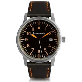 Messerschmitt Flieger Beobachter Schwarz/Orange Leder 40 mm ME-385OBL