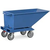Fetra Fechtel Transportgeräte GmbH Muldenkipper Inh.250l L1359xB713xH780mm brillantblau, o.Ablasshahn fetra