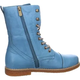Andrea Conti Damen Stiefelette Schnürboot Leder 0348760, Größe:37 EU, Farbe:Blau - 37