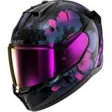 Shark SHARK, Integraler Motorradhelm D-SWKAL 3 MAYFER, Black violet glitter KVX, Größe S