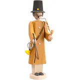 Seiffener Volkskunst | Räuchermann aus dem Erzgebirge Die Langen | Räucherfigur 32 cm | Räuchermännchen erzgebirgisches Original | 12707 | Generalpostmeister