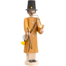 Seiffener Volkskunst | Räuchermann aus dem Erzgebirge Die Langen | Räucherfigur 32 cm | Räuchermännchen erzgebirgisches Original | 12707 | Generalpostmeister