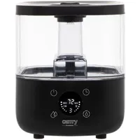 Camry CR 7973B Ultraschall-Luftbefeuchter, Befeuchtungskapazität 100–260ml/Stunde, 5 Liter, Aromatherapie-Funktion, Timer, Betriebsfläche bis zu 35m2, LED-Anzeigebildschirm mit Touch-Tasten (Schwarz)