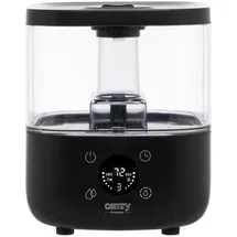 Camry CR 7973B Ultraschall-Luftbefeuchter, Befeuchtungskapazität 100–260ml/Stunde, 5 Liter, Aromatherapie-Funktion, Timer, Betriebsfläche bis zu 35m2, LED-Anzeigebildschirm mit Touch-Tasten (Schwarz)