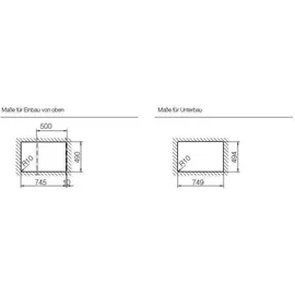 Schock Mono D-100 Unterbau puro + Excenterbetätigung