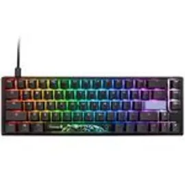 Ducky One 3 Classic Black/White SF Gaming Tastatur, RGB LED - MX-Red (US)