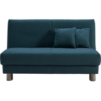 ell + ell Schlafsofa Enny, Liegefläche Breite 120 oder 140 cm, Liegehöhe 40 cm, Füße alufarben grün 145 cm x 100 cm