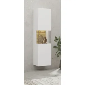 Home Affaire Vitrine Ava 35,7 x 29,5 x 140 cm Weiß