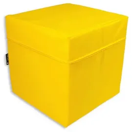 jeflex gmbh Sitzwürfel Kunstleder 40 x 40 x 40 cm Gelb