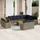 vidaXL Gartensofa-Set 13-tlg. grau