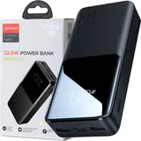 Joyroom Powerbank 22.5W 20000mAh PD QC3.0 AFC Externer Akku Schnell-Ladegerät Schwarz
