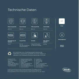 Queralto Aquatec 90 Toilettensitzerhöhung mit Deckel