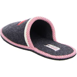 ADELHEID Glückspilz Filzpantoffeln, Farbe:Rabenschwarz, Größe:40/41 - 40/41 EU