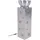deluke Pflanzsäule BERLIN 75,5 x 75,5 x 75,5 cm Silber