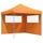 vidaXL Faltpavillon 3 x 3 m inkl. 2 Seitenteile Orange