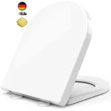 STOREMIC Toilettendeckel, WC Sitz Mit Absenkautomatik,Klodeckel D-Form Mit Quick