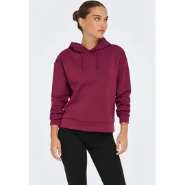ONLY PLAY Kapuzensweatshirt ONPLOUNGE LS HOOD SWEAT - NOOS rot M (38/40)