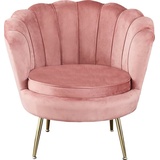 SalesFever Loungesessel »Clam«, extravagantes Muscheldesign, rosa