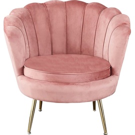 SalesFever Loungesessel »Clam«, extravagantes Muscheldesign, rosa