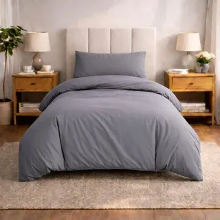 Komfortec Premium Grau 155 x 220 cm + 40 x 80 cm